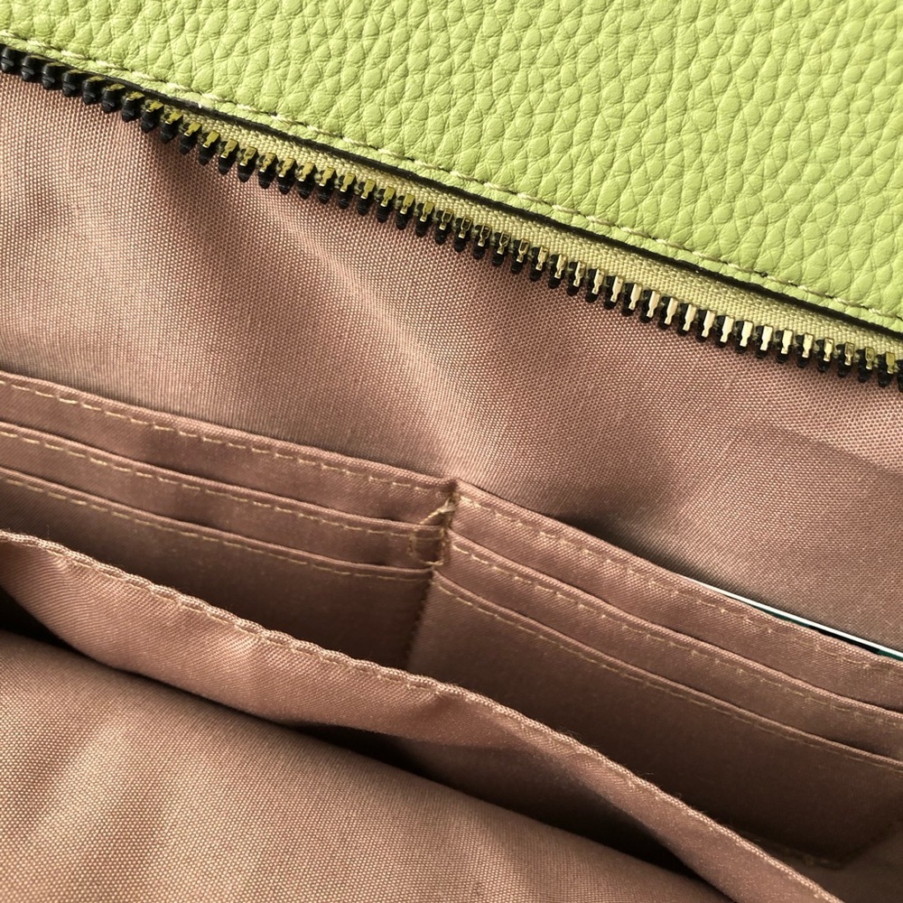Nenette Lepore Vegan leather Green Tote Purse - Picture 4 of 12
